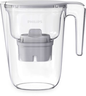 Philips AWP2935WH/10 Wasserfilter, Wasserfilterkanne 2,6 l, transparent, weiß