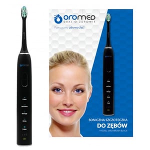 Oromed ORO-BRUSH BLACK szczoteczka elektryczna Dorosły Soniczna szczoteczka do zębów Czarny