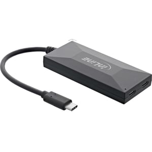 InLine 35398 huby i koncentratory USB 2.0 Type-C 5000 Mbit/s Czarny