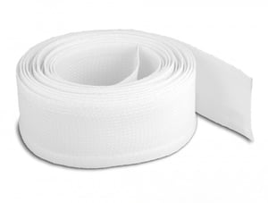 DeLOCK Geflochtene Kabel mit Haken- und Ösenverschluss, 5 m x 19 mm, weiß