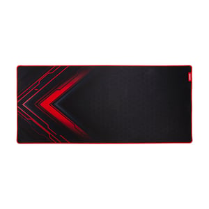 Marvo G48 Gaming Mouse Pad, X-Large 900x400x3mm, mjuk mikrofiberyta för hastighet och kontroll med halkfri gummibas och sydda kanter, svart och röd Gamingmusmatta Svart, Röd