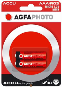 AgfaPhoto NiMH Micro 1000 mAh Rechargeable AAA Nickel-Metal Hydride (NiMH) Battery