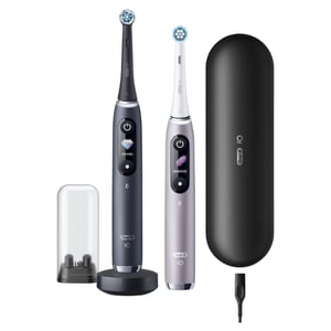 Oral-B iO 80363731 Elektrische Zahnbürste für Erwachsene Rotierende und pulsierende Zahnbürste Schwarz, Silber