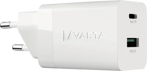 Varta 57955 101 111 Ladegerät für mobile Geräte, universell, weiß, Wechselstrom, Schnellladung, intern