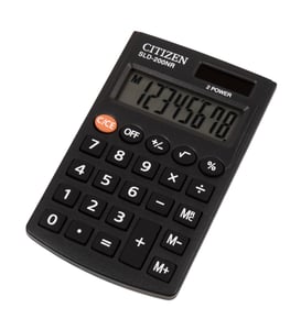 Citizen SLD-200NR Taschenrechner Einfacher Taschenrechner Schwarz