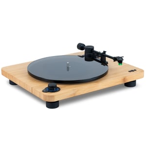The House Of Marley EM-JT010-SB skivspelare med vridbar tallrik Skivspelare med remdrift Svart, Trä