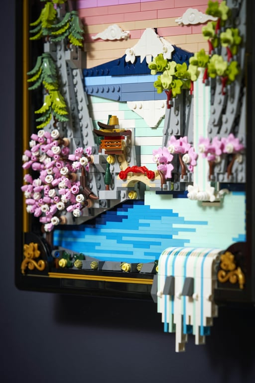 LEGO ART Japoński krajobraz z kwitnącą wiśnią