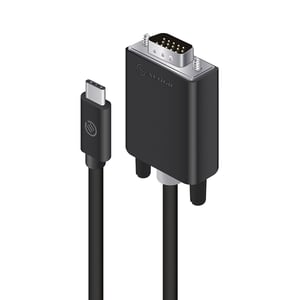 ALOGIC ELUCVG-02RBLK 2 m USB Type-C to VGA (D-Sub) Cable Adapter, Black