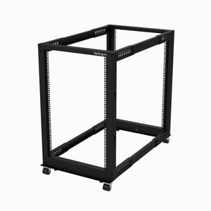 StarTech 4POSTRACK18U 18U-rack, fristående rack, svart