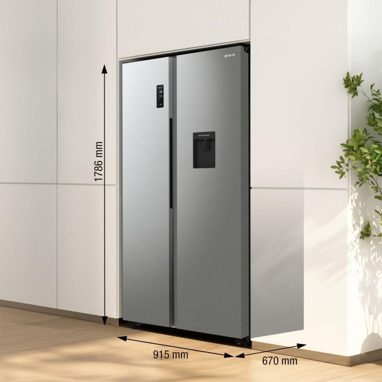 Gorenje NRR9185EAXLWD chłodziarko-zamrażarka otwierana obustronnie Wolnostojący 547 l Szary