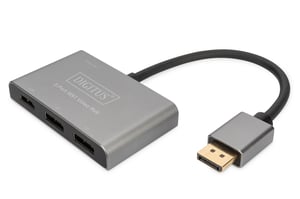 Digitus 3-portowy koncentrator wideo MST (DP -> 2 x DP, 1 x HDMI)