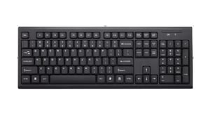 MediaRange MROS111 tangentbord, universellt RF-trådlöst QWERTZ, svart