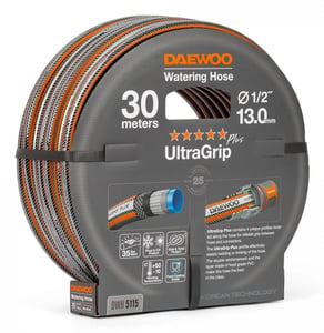 Daewoo DWH5115 trädgårdsslang 30 m Kolfiber, polyvinylklorid (PVC) Svart, Grå, Orange