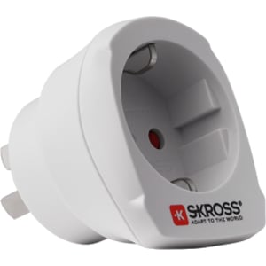 Skross 1.500209 Universal Type F Power Plug Adapter, White
