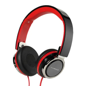 Vivanco SR 770 Kopfhörer, kabelgebunden, Kopfbügel, Telefonate/Musik, Schwarz, Rot