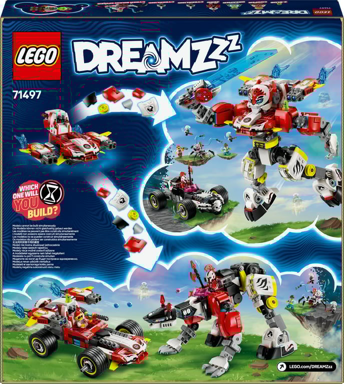 фото Блоковий конструктор LEGO Dreamzzz Робот-тигр Купера та Хот-род авто Зеро (71497)