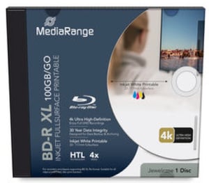 MediaRange MR520 Blu-ray-skiva BD-R 100 GB, 1 st.