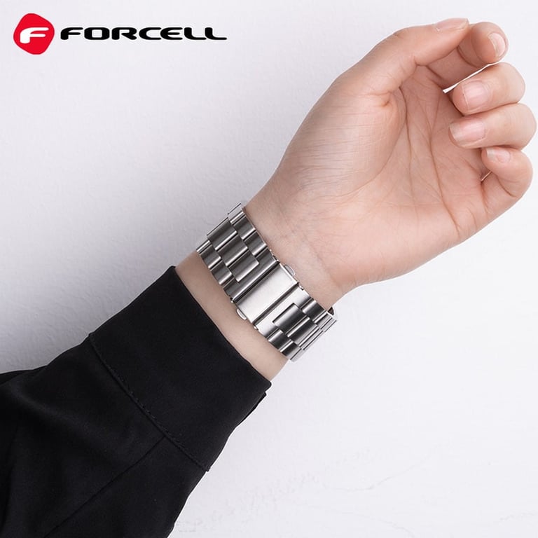 Forcell F-Design FA10 Pasek Srebrny Stal nierdzewna