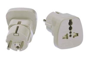 Bachmann 921.000 Netzsteckeradapter, grau
