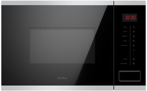 Amica AMMB20E3SGI X-TYPE Mikrowelle Silber Mikrowelle mit Grill Einbaugerät 20 l 800 W