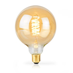 Nedis LBE27G95GD LED-lampa, varmvitt 2100 K, 3,8 W, E27 G