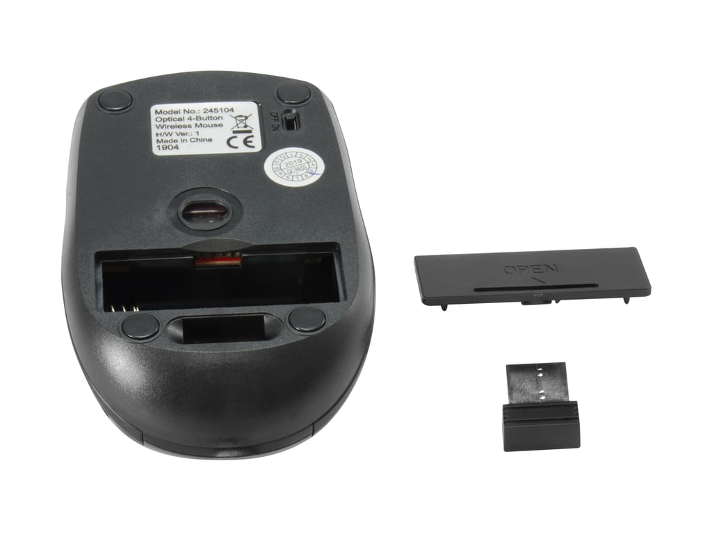 Equip 245104 myszka Podróżniczy Oburęczny RF Wireless Optyczny 1600 DPI