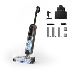 Polti RollySteam WD40C Odkurzacz pionowy 3 w 1 Bateria Suchy i Mokry HEPA Bez worka 0,8 l 450 W Czarny, Czerwony 4 Ah