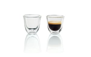 De’Longhi 5513214591 Coffee Glass, Clear, 2-pack