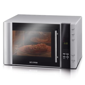 Severin MW 7775 mikrovågsugn Svart, Silver Mikrovågsugn med grill Bänkskiva 30 l 900 W