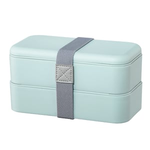 Hama 00181595 Rectangular Food Storage Container, 0.5 L, Blue, 2-pack