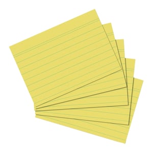 Herlitz 1150614 catalog card, Yellow, 1 pc.