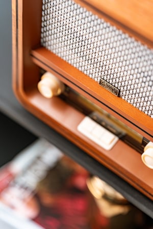 Camry Premium CR 1188 radio Osobisty Analogowy Czarny, Biały, Drewno