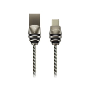 Canyon CNS-USBC5DG USB-Kabel USB 2.0 1 m USB-A auf USB-C Schwarz, Grau