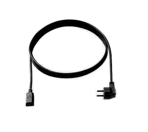 Bachmann 353.175 Power Cable, Black, 3 m, F-type C13 Power Plug, Panel Mount