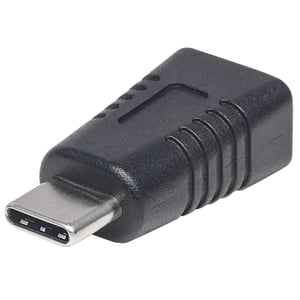 Manhattan 354677 USB-C-zu-USB-Mini-B-Adapter, schwarz