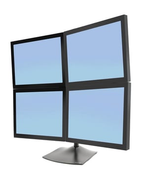 Ergotron DS-Serie DS100 Quad-Monitor-Schreibtischständer 61 cm (24") Schwarz
