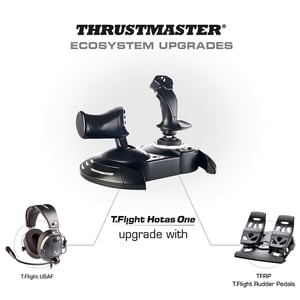 Thrustmaster T.Flight Hotas One Czarny USB Flight Sim Analogowa/Cyfrowa PC, Xbox One, Xbox One S, Xbox One X