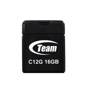Team Group C12G 16 GB USB Flash Drive, USB Type-A 2.0, Black