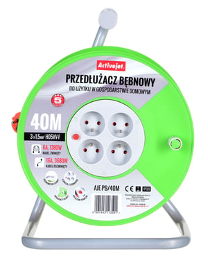 Activejet AJE-PB/40M przedłużacz bębnowy 40m