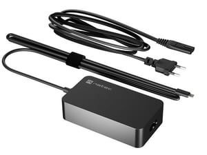NATEC Grayling USB-C 45 W strömadapter/omvandlare, universell, svart