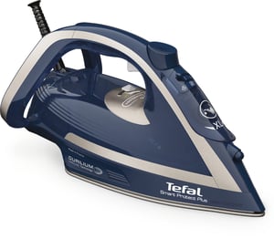 Tefal Smart Protect Plus FV6872 Dry and Steam Iron, Durilium Airglide Soleplate, 2800 W, Blue