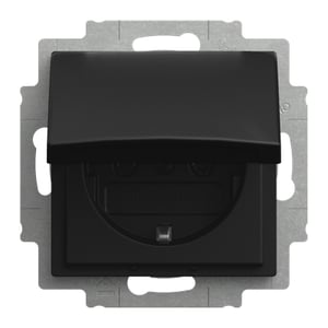 Busch-Jaeger 2CKA002018A1587 gniazdko elektryczne Schuko Czarny
