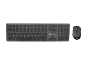 NATEC Octopus Keyboard with Mouse, Office, Bluetooth, QWERTY, US English, Gray
