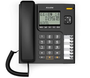 Alcatel T78 Name und Anrufer-ID Schwarz