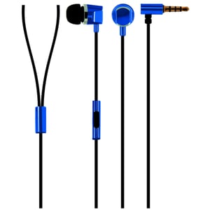Schwaiger KH410B 531 Wired In-Ear Headphones, Black, Blue