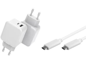 CoreParts MBXUSB-AC0014 Ladegerät für mobile Geräte, universell, weiß, Wechselstrom, Schnellladung, intern