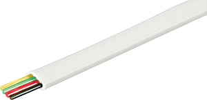Deltaco MD-14 Telephone Cable, 100 m, White