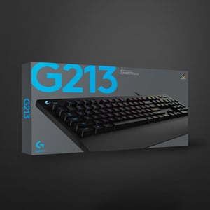 Logitech G G213 Prodigy klawiatura Gaming USB QWERTY Amerykański międzynarodowy Czarny