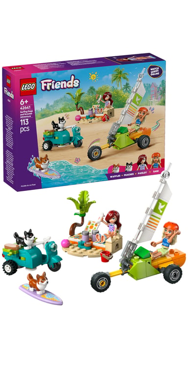 LEGO Friends Przygoda z surfującymi psami i skuterem