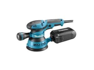 Makita BO5041 tragbare Schleifmaschine Exzenterschleifer 12.000 OPM Schwarz, Blau 300 W
